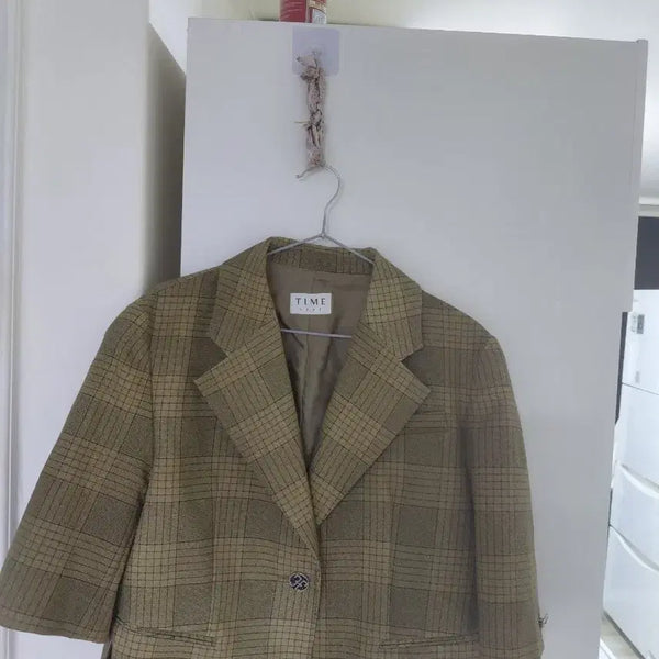 [BUNJANG] Time Checkered Blazer / 타임자켓82