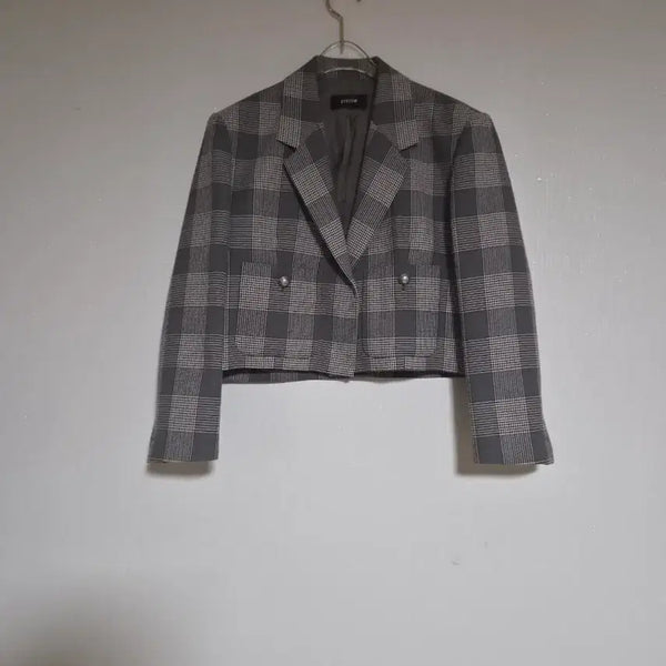 [BUNJANG] SYSTEM Check Crop Jacket / 한섬2022시스템SYSTEM체크 크롭자켓66