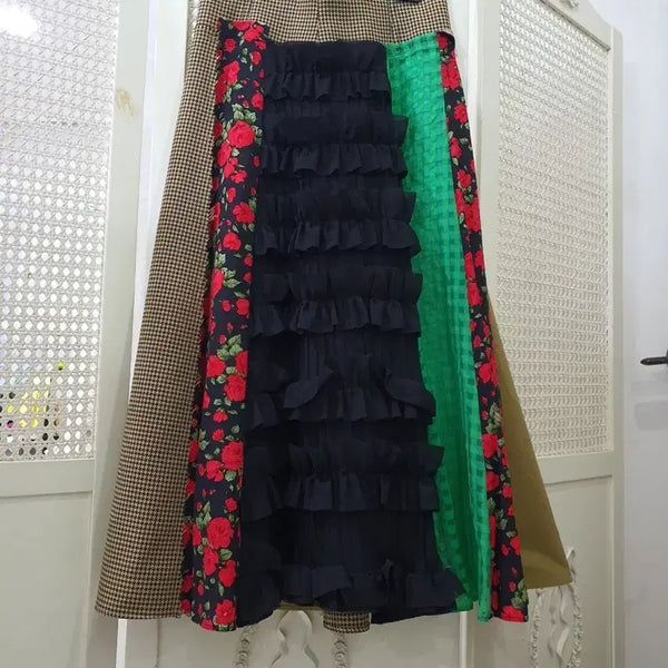 [BUNJANG] Andersson Bell Patchwork Long Skirt / (새상품)앤더슨벨  스패니쉬 콤비 패치워크 롱스커트  26