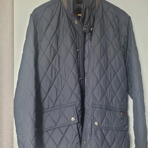 [BUNJANG] Polo Quilting Jacket (Navy, Medium) / 폴로 퀼팅자켓 (네이비M)
