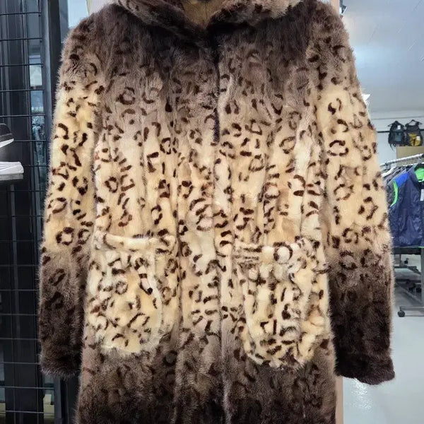 [BUNJANG] Mink Hooded Coat L / 밍크 후드코트/L
