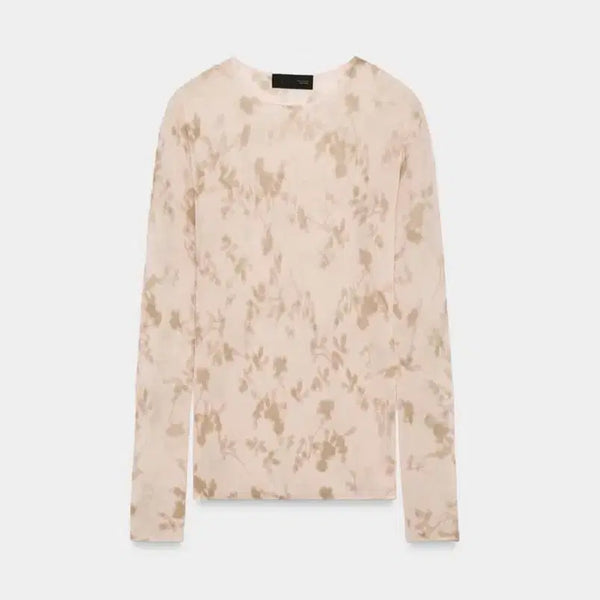 [BUNJANG] Zara Flower Pattern Fine Knit Top - Size L / 새상품) 자라 플라워 패턴 파인 니트 탑