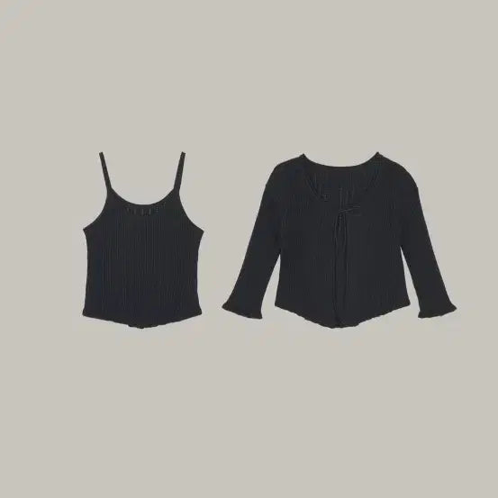 [BUNJANG] WEWE Rose Knit Set (Black) / 새상품) 웨어웨더 roz knit 로즈니트세트(블랙)