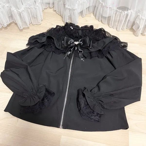 [BUNJANG] Jirai Kei Off-Shoulder Blouse / 지뢰계 오프숄더 블라우스
