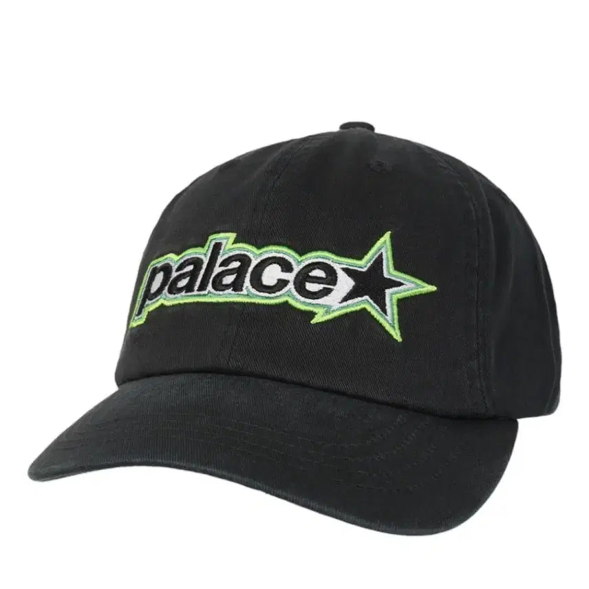 [BUNJANG] Palace P Star 6-Panel Black Cap / 팔라스 P 스타 6-패널 블랙