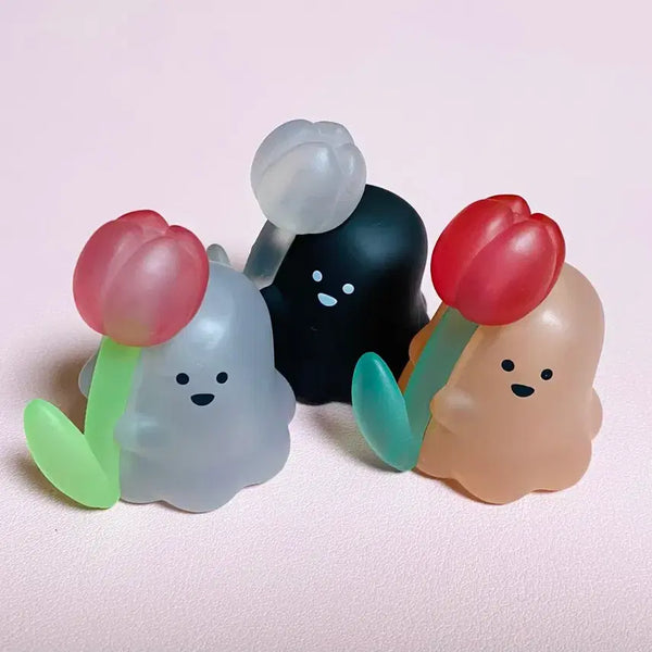 [BUNJANG] Ghost Tulip Ghost Figure 3 Types Set / 유령 가챠 튤립 유령 피규어 3종세트