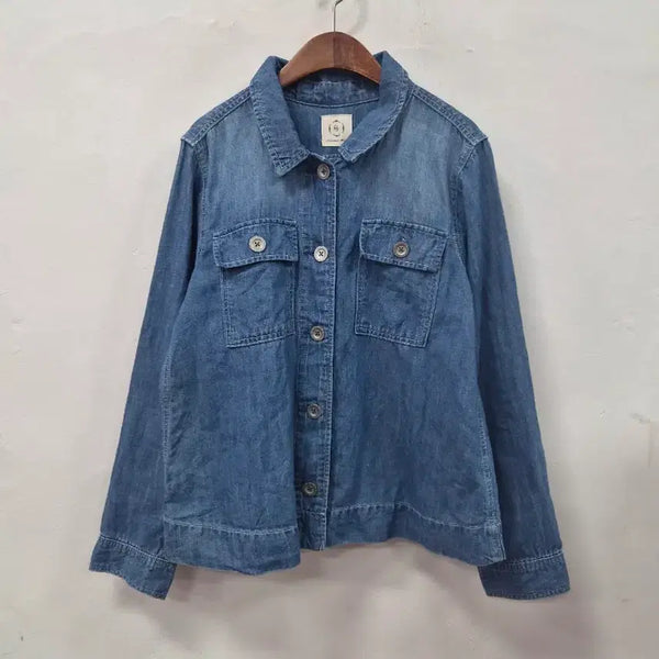 [BUNJANG] Samansa Mos2 Denim Shirt Jacket / Samansa Mos2 데님 셔츠 청자켓