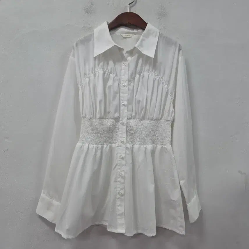 [BUNJANG] Te chichi White Shirring Blouse / Te chichi 화이트 셔링 블라우스