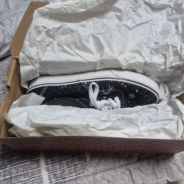 [BUNJANG] Vans Authentic Splatter Black Multi Sneakers / 반스 어센틱  스플레터 블랙 멀티