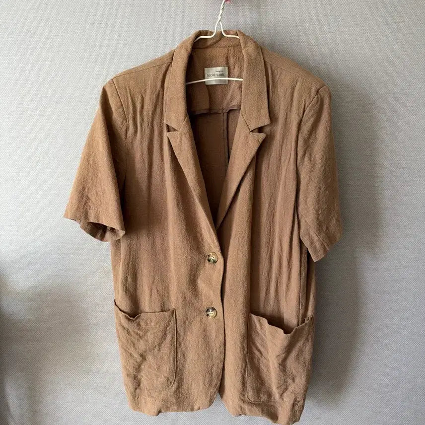 [BUNJANG] Cotton Blend Jacket Brown / 코튼 블렌드 자켓 브라운