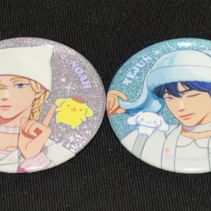 [BUNJANG] PLAVE Bambi Glitter Badge Bundle Set Yejun Noah / 플레이브 플뿌 뿌우 플뿌우 글리터 뱃지 일괄 예준 노아