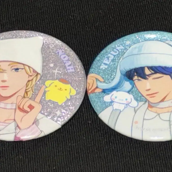 [BUNJANG] PLAVE Bambi Glitter Badge Bundle Set Yejun Noah / 플레이브 플뿌 뿌우 플뿌우 글리터 뱃지 일괄 예준 노아