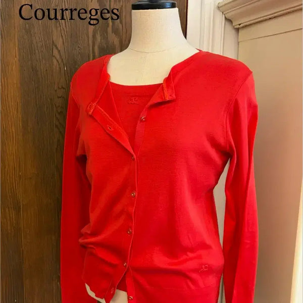 [BUNJANG] Courrèges Genuine Red Ensemble / 꾸레쥬 정품 레드 앙상블