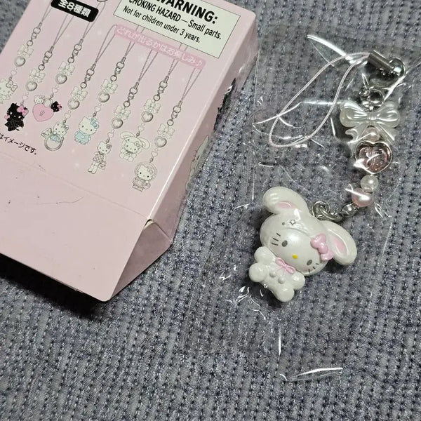 [BUNJANG] Sanrio Hello Kitty Devil Angel Snow Rabbit Random Keyring Strap / 산리오 키티 악마천사 눈토끼 랜덤 키링 스트랩 키티스트랩