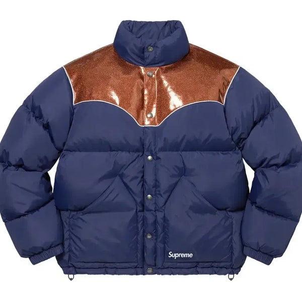 [BUNJANG] Supreme Down Glitter Padded Jacket / 슈프림 다운 글리터 패딩