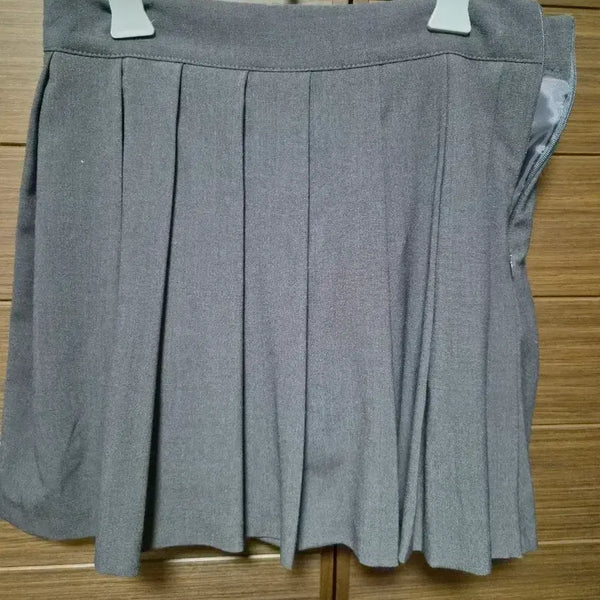 [BUNJANG] Pleated Midi Skirt - Grey / 주름 스커트 그레이