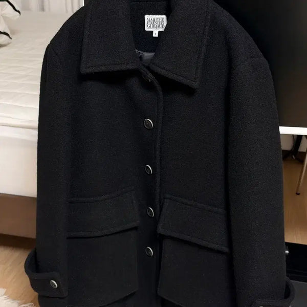 [BUNJANG] Marithe Francois Girbaud Half Coat Black / 마리떼 프랑소와 저버 하프 코트