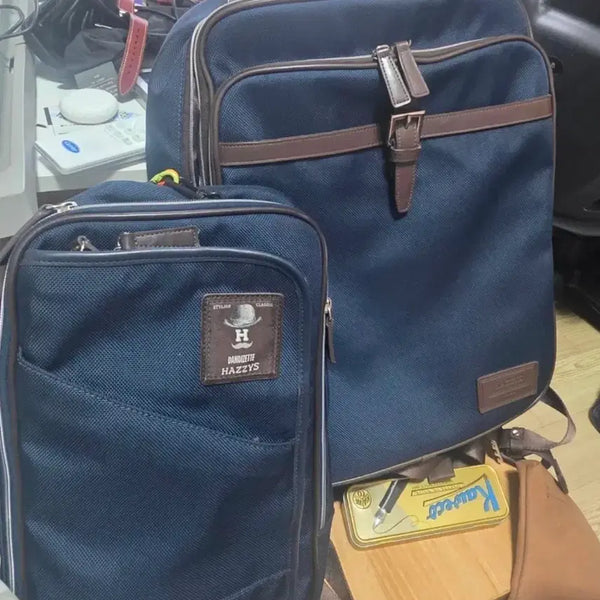 [BUNJANG] Hazzys Briefcase + Backpack & Sling Bag Set / 헤지스 슬링백
