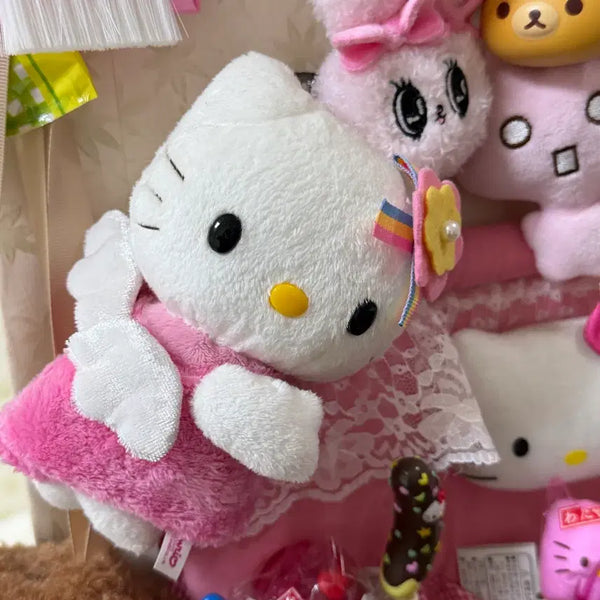 [BUNJANG] Sanrio Hello Kitty 2004 Angel Kitty Plush Doll / 고전키티 04년제품 천사키티 인형 고전인형