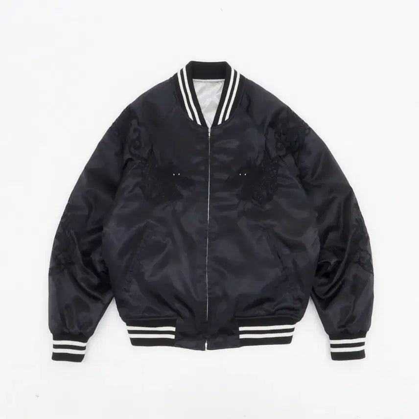 [BUNJANG] Hoshihime Black Dragon Sukajan Jacket (Free Size) / [F]호시히메 흑룡 스카쟌