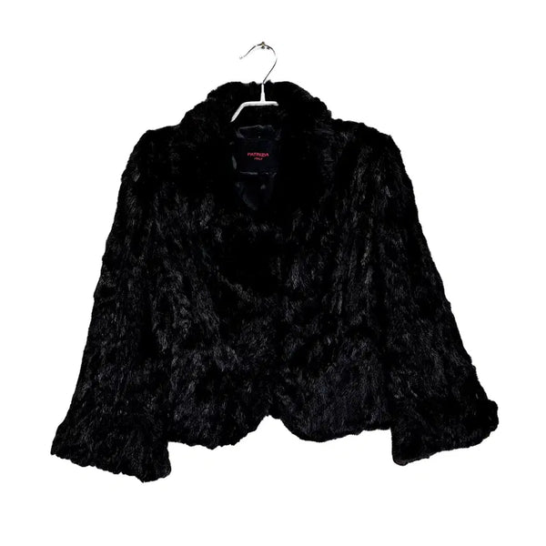 [BUNJANG] Vintage 85 Chic Mink Jacket Black / 빈티지 85 시크한 밍크재킷 블랙 64428