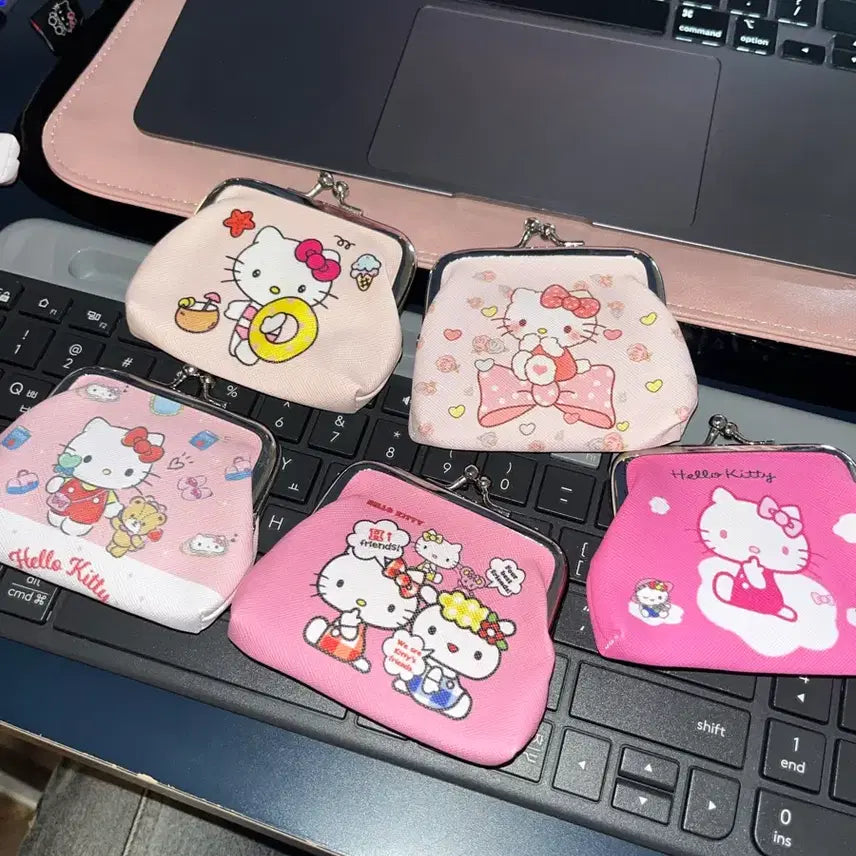 [BUNJANG] Hello Kitty Coin Purse Set (5 Types) / 헬로키티 동전지갑 5종