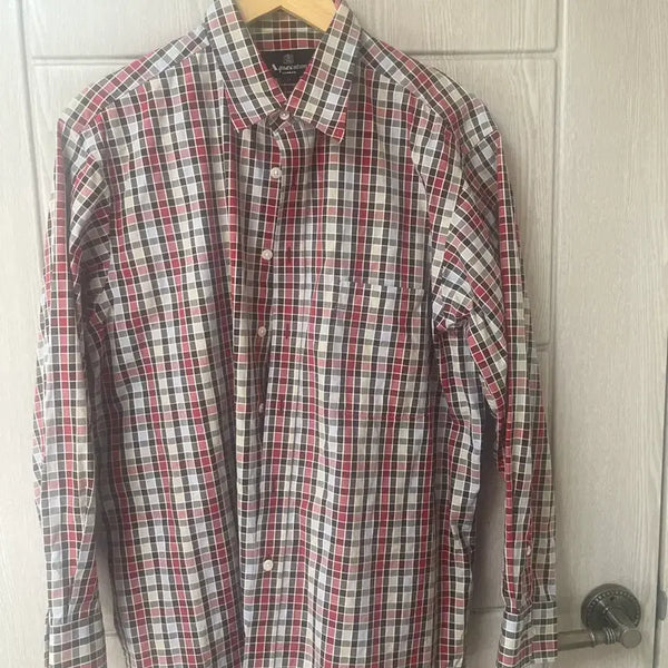 [BUNJANG] Aquascutum Check Pattern Shirt XL / 아쿠아스쿠텀 셔츠 XL