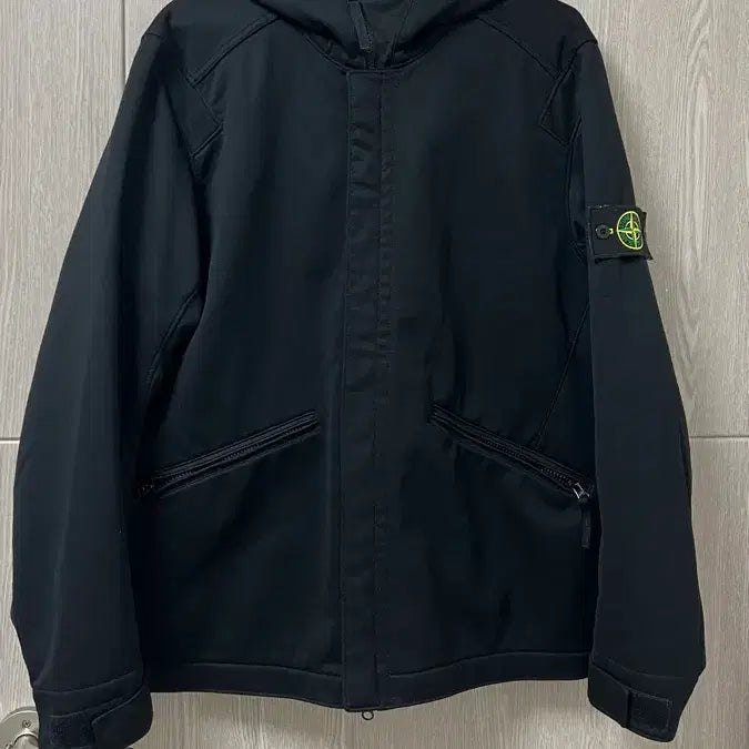 [BUNJANG] Stone Island Black Soft Shell Jacket / 스톤아일랜드 블랙 소프트쉘 자켓