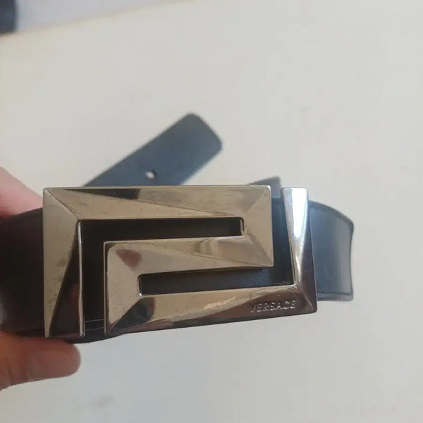 [BUNJANG] Versace Leather Belt / 베르사체 가죽벨트