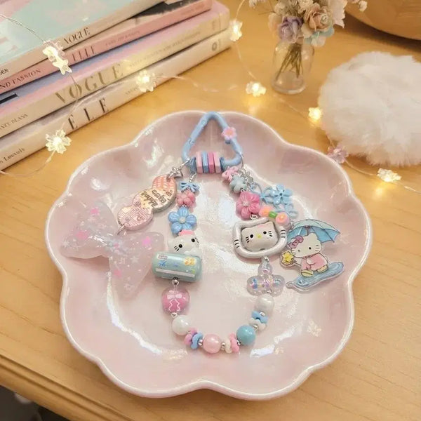 [BUNJANG] Hello Kitty Bead Keychain / 헬로키티 비즈 키링