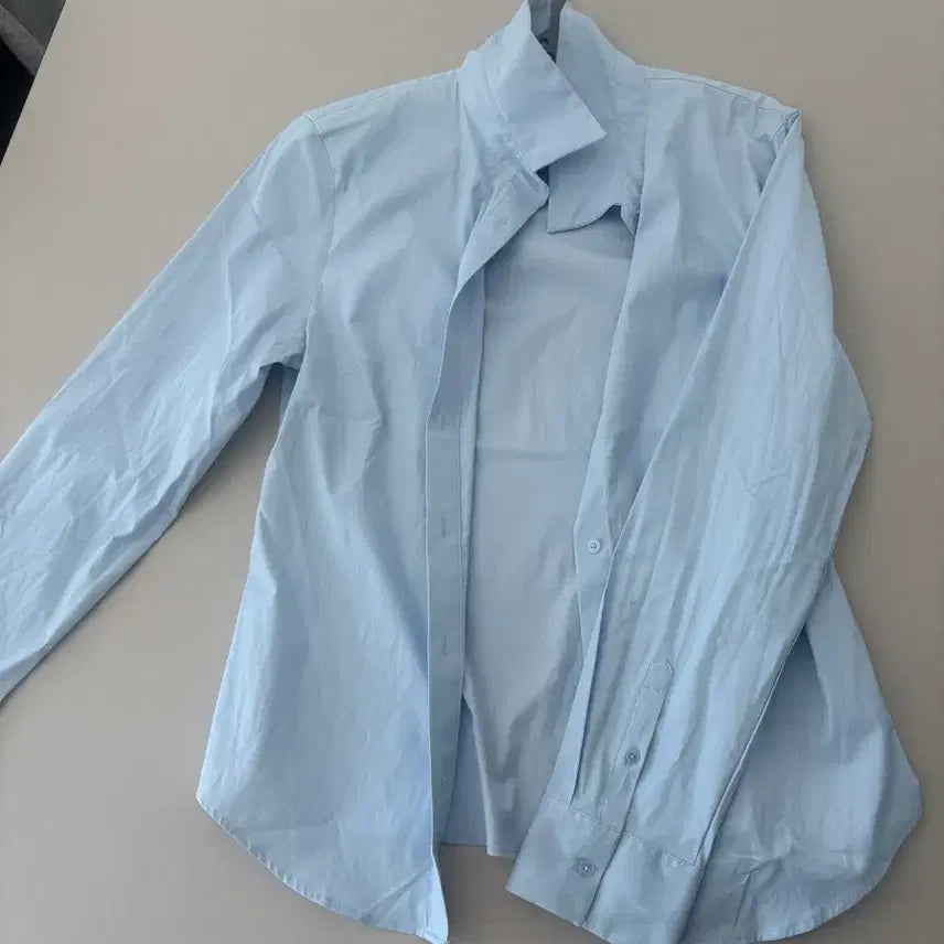 [BUNJANG] MUSINSA STANDARD Basic Shirt Sky Blue M / 무신사 스탠다드 기본 셔츠 스카이블루 M