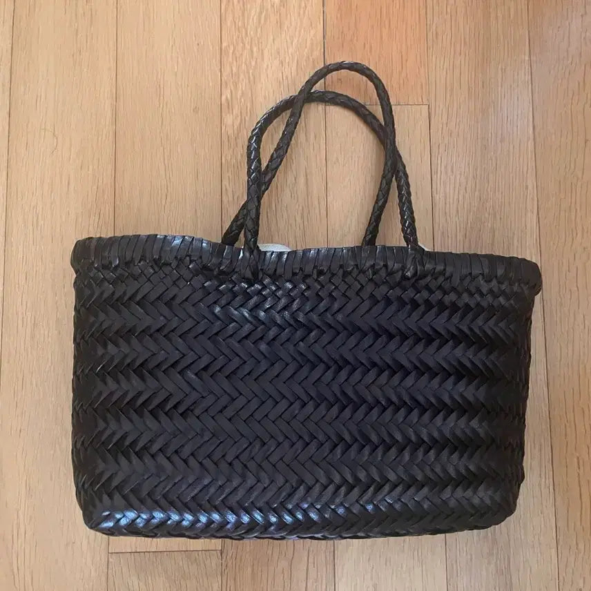 [BUNJANG] Dragon Diffusion Mini Flat Gora Dark Brown Leather Bag / 드래곤디퓨전 미니 플랫 고라_다크브라운