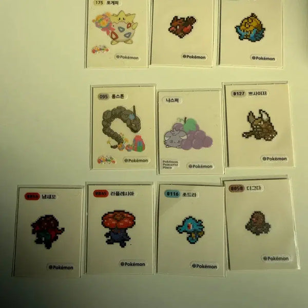 [BUNJANG] Pokemon Pixel Sticker / 포켓몬 픽셀 띠부씰
