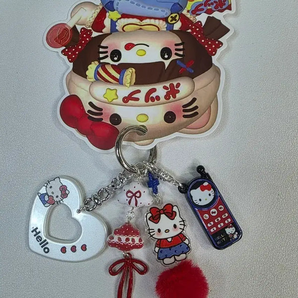 [BUNJANG] Hello Kitty Charm Keychain / 헬로키티 키링