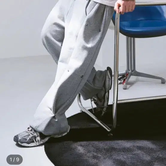 [BUNJANG] Mjd Side Snap Wide Sweatpants / Mjd 사이드 스냅 와이드 스웻팬츠