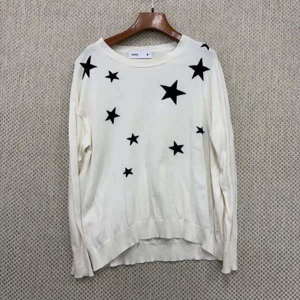 [BUNJANG] Converse Star Pattern Knit Sweater 95 / 컨버스 스타패턴 니트 스웨터 95 H08681