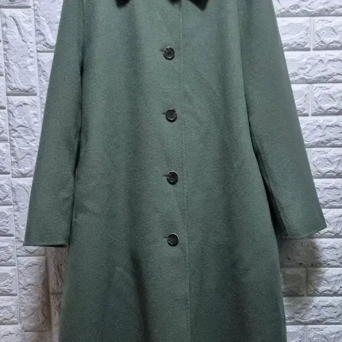 [BUNJANG] The Izzat Collection Single Collar Angora Wool Long Coat / 더아이잗컬렉션 싱글 카라 앙고라 울 롱코트