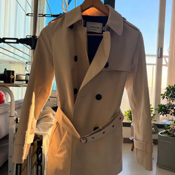 [BUNJANG] Coach Trench Coat Beige / 코치 트렌치코트 베이지
