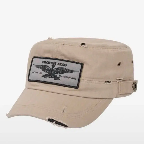 [BUNJANG] Arkham Military Cap Beige / 아캄 밀리터리캡 급처 베이지