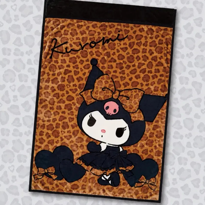 [BUNJANG] Kuromi Leopard "A" Prize Blanket / 쿠로미 레오파드 쿠지 1등상 담요