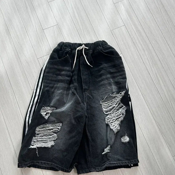 [BUNJANG] Neutrospace Custom Ripped Bermuda Shorts / 뉴트로스페이스 찢청 버뮤다 미사용새상품
