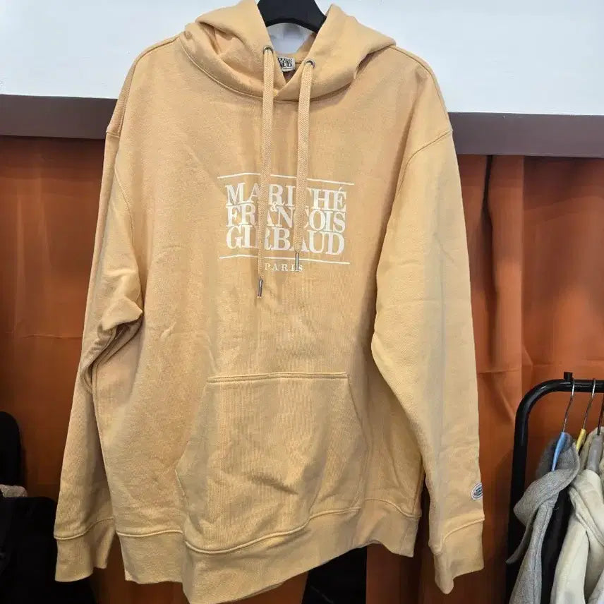[BUNJANG] Marithe Francois Girbaud Beige Hoodie / 마리떼 프랑소와 저버드 후드티 베이지