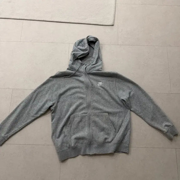 [BUNJANG] Nike Grey Hoodie Zip-Up / 나이키 그레이 후드집업