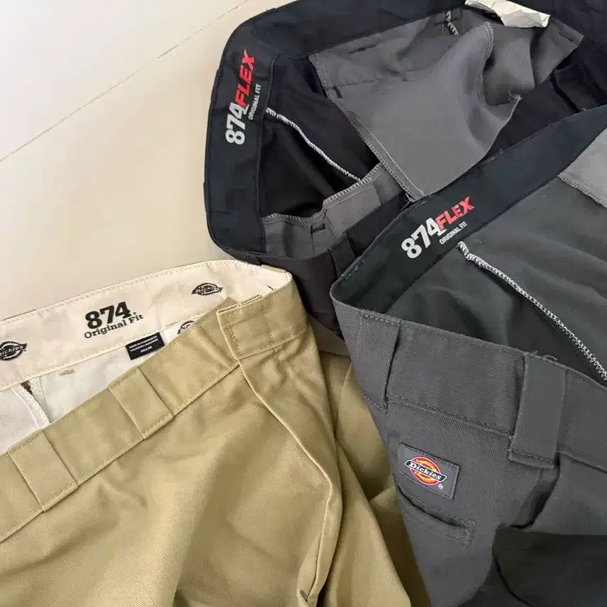 [BUNJANG] Dickies 874 Work Pants Bundle Set (46x30) / 디키즈 874 바지 (46x30 사이즈) 3개 일괄 판매 (빅사이즈/큰옷)