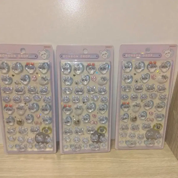 [BUNJANG] Chiikawa Momonga 3D Sticker Set / 모몽가 3d 스티커