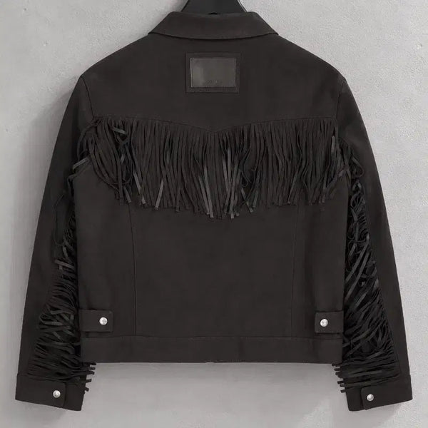 [BUNJANG] Matinkim Suede Fringe Jacket / 마땡킴 스웨이드 프린지 자켓