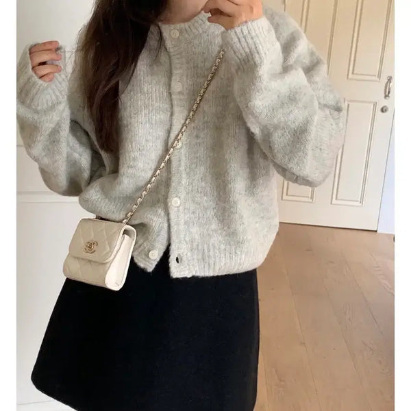 [BUNJANG] With Yoon Fluffy Alpaca Cardigan / [새상품] 위드윤 플러피 알파카 가디건