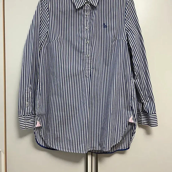 [BUNJANG] HAZZYS Half Button Shirt / 해지스 반단추 셔츠