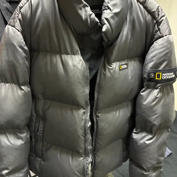 [BUNJANG] National Geographic Padded Jacket Grey / 내셔널 지오그래픽 패딩 그레이