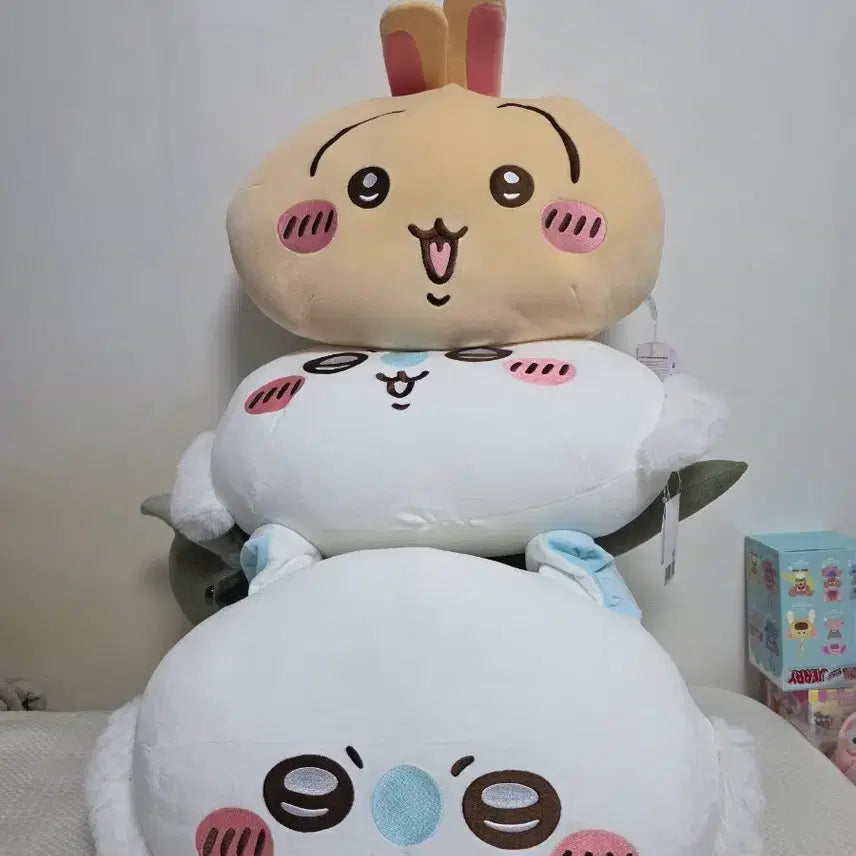 [BUNJANG] Chiikawa Momonga 2Big Chewy Face Plush / 치이카와 모몽가 쫀득 페이스 2Big